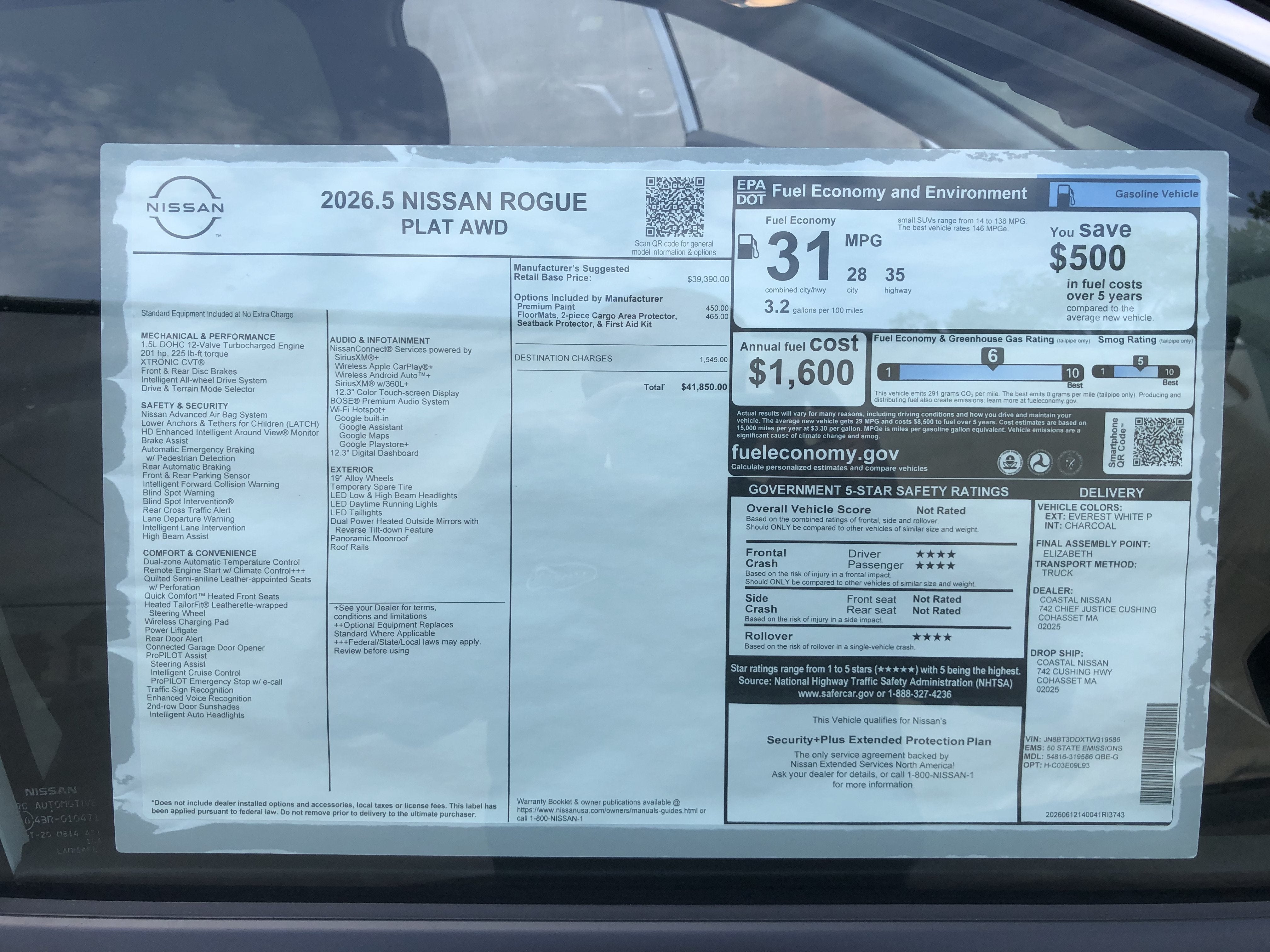 2026 Nissan Rogue Platinum