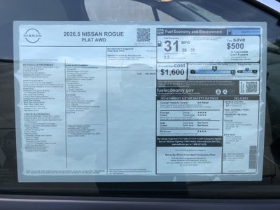 2026 Nissan Rogue Platinum
