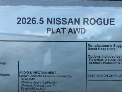 2026 Nissan Rogue Platinum