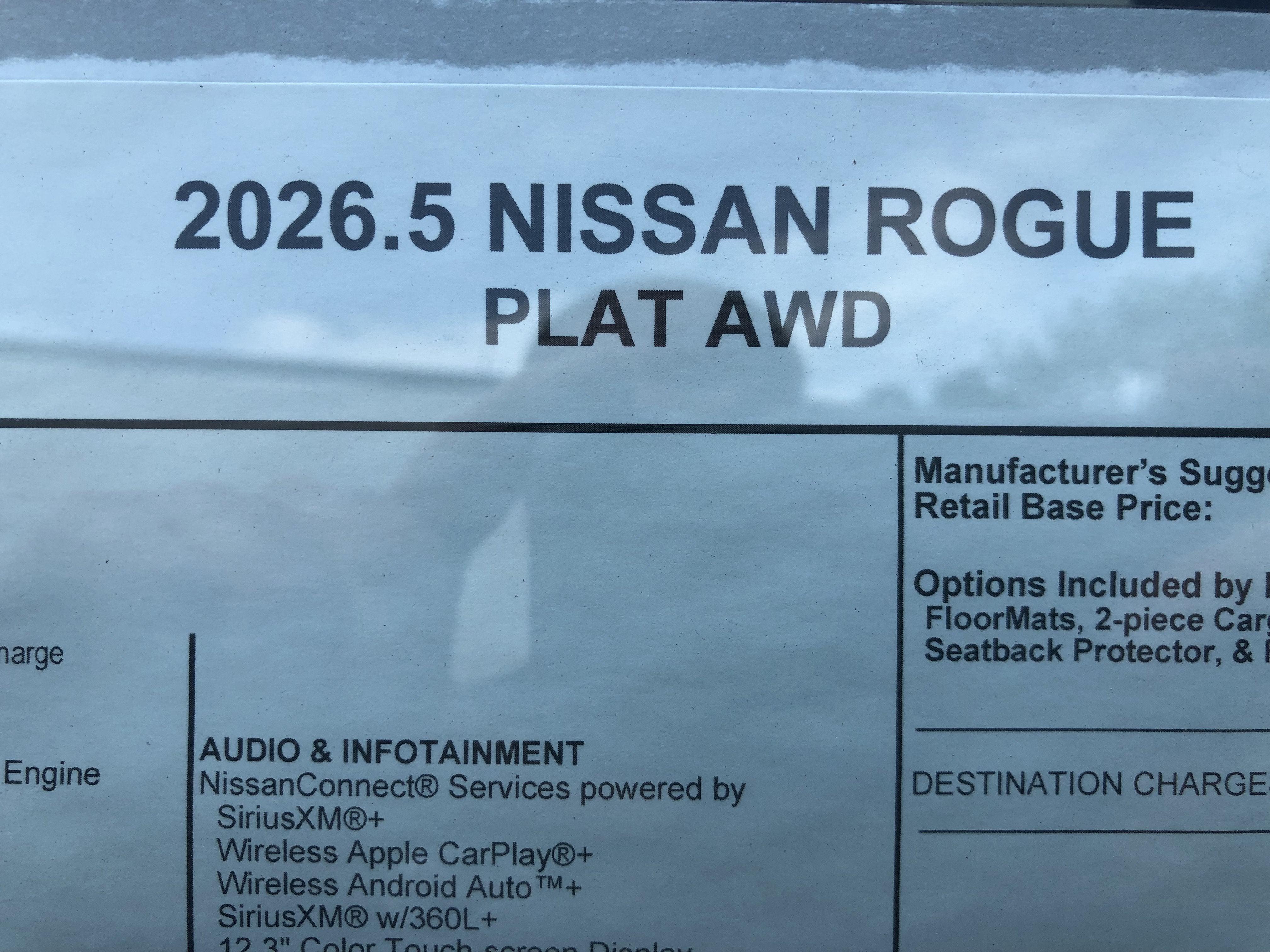 2026 Nissan Rogue Platinum