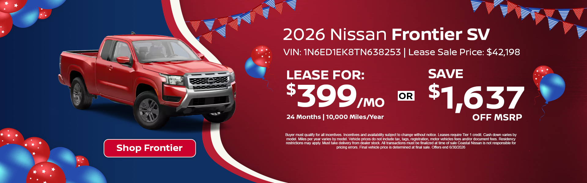 Nissan Frontier Special Offer Norwell, MA