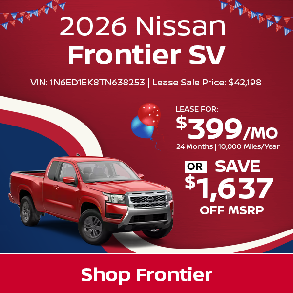 Nissan Frontier Special Offer Norwell, MA