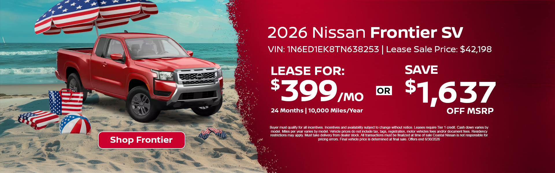 Nissan Frontier Special Offer Norwell, MA
