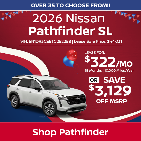 Nissan Pathfinder Special Offer in Norwell, MA