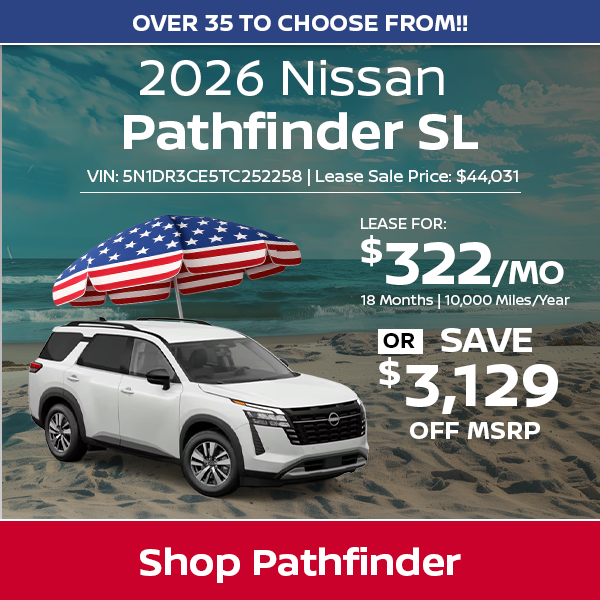 Nissan Pathfinder Special Offer in Norwell, MA