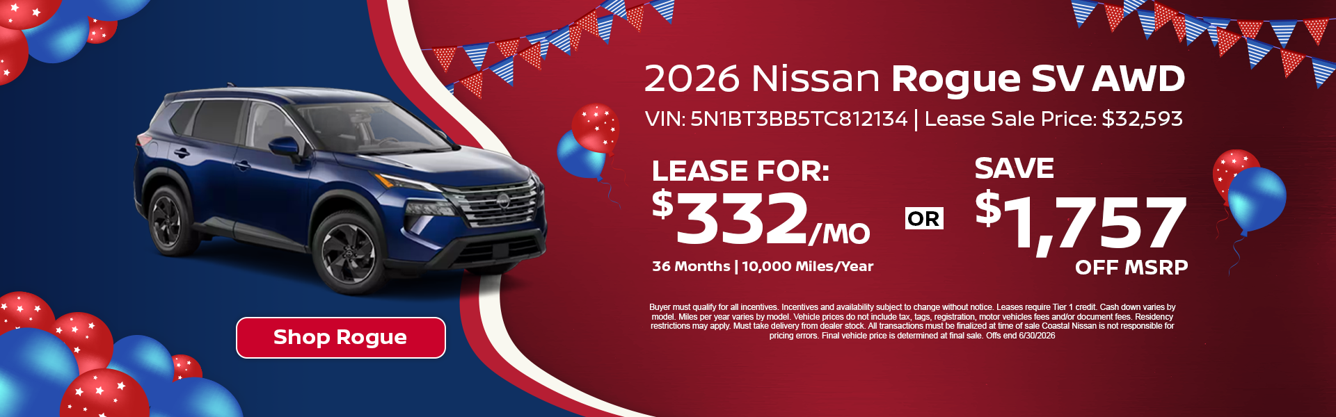 Nissan Rogue Special Offer Norwell, MA