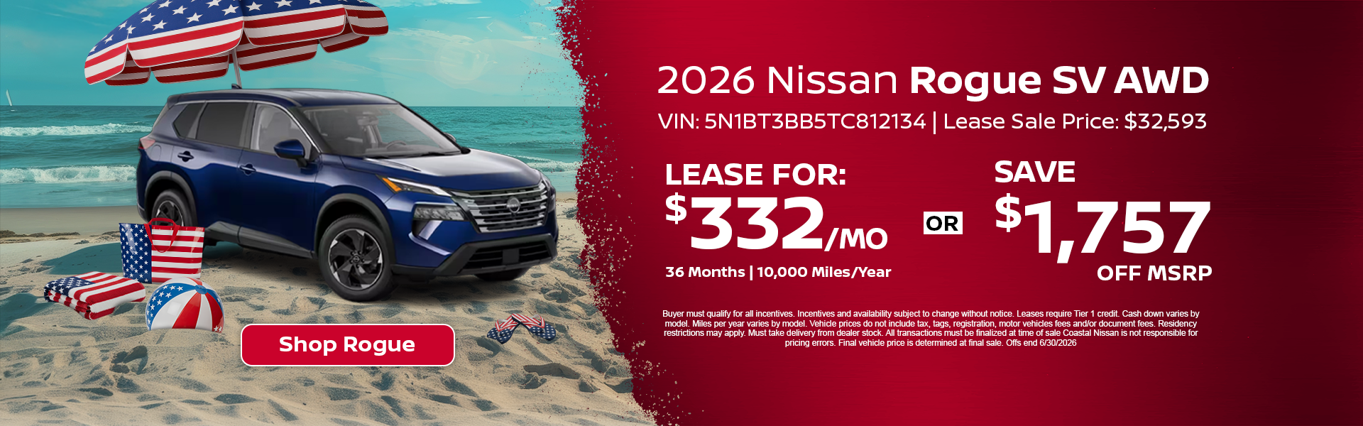 Nissan Rogue Special Offer Norwell, MA
