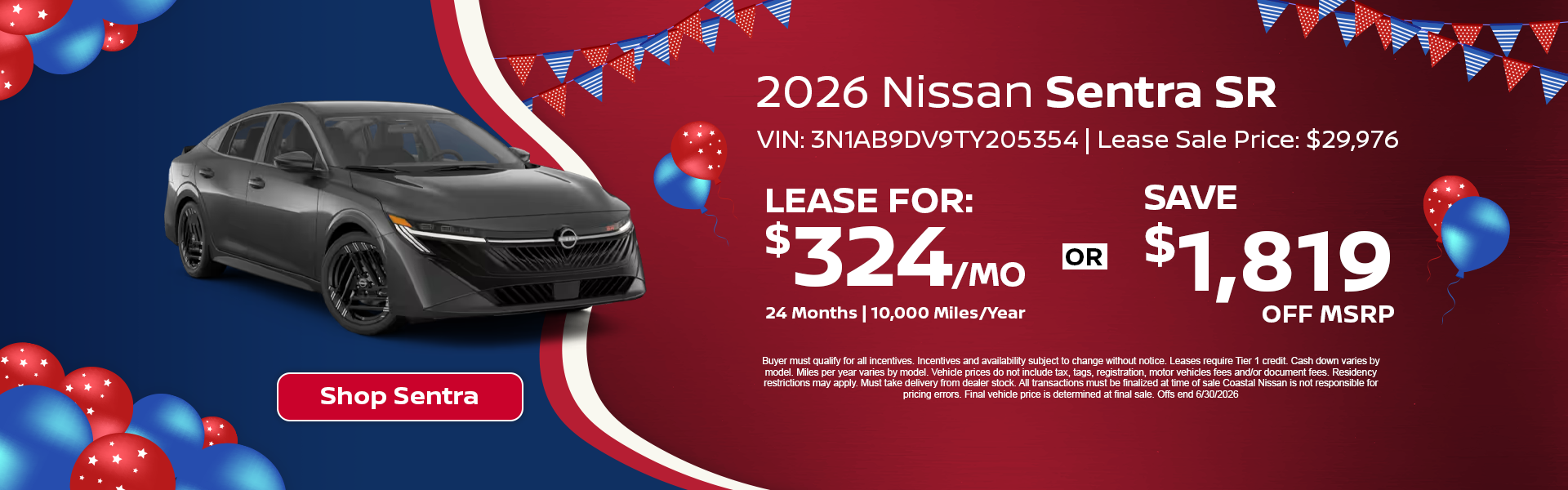 Nissan Sentra Special Offer Norwell, MA