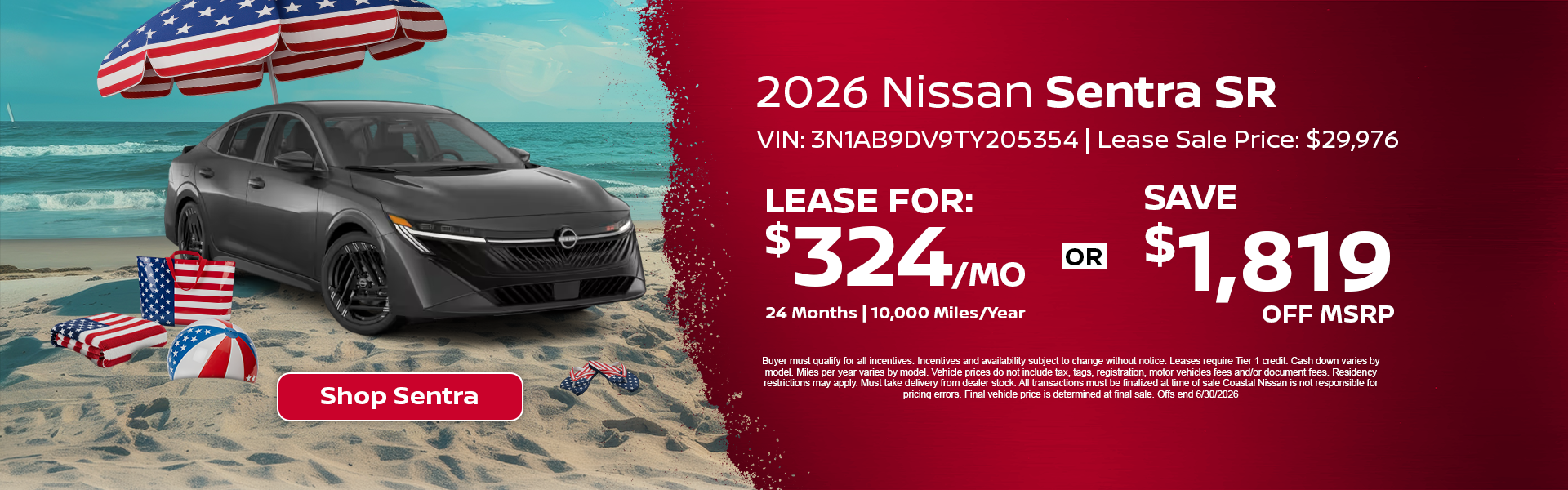 Nissan Sentra Special Offer Norwell, MA