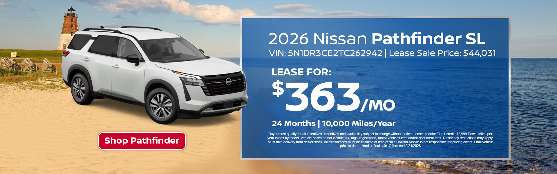 Nissan Pathfinder Special Offer in Norwell, MA