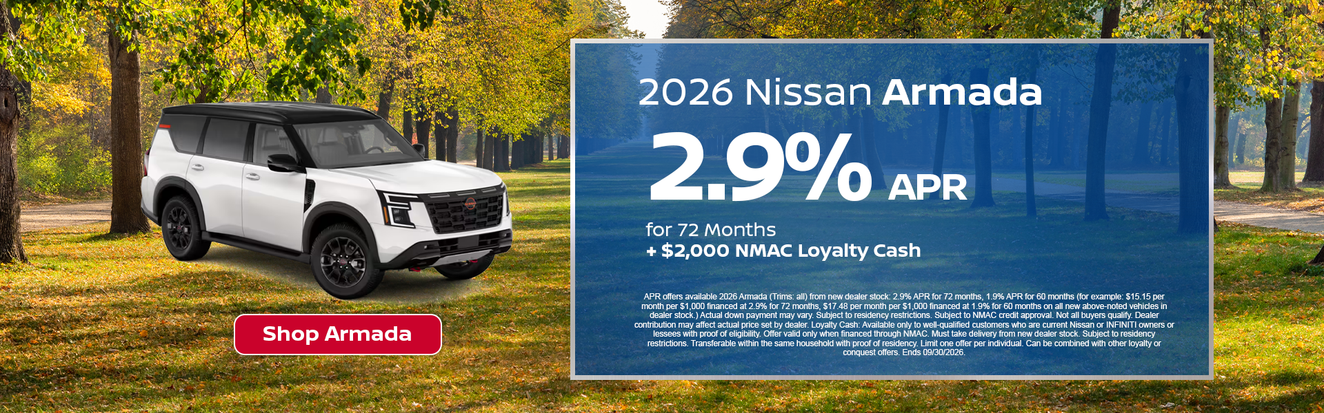 Armada Special Finance Offer in Norwell, MA