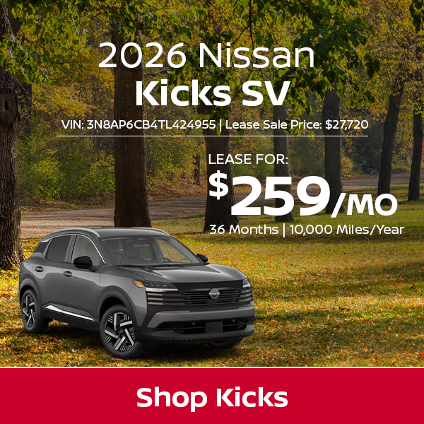 nissan kicks special offer in Norwell, MA