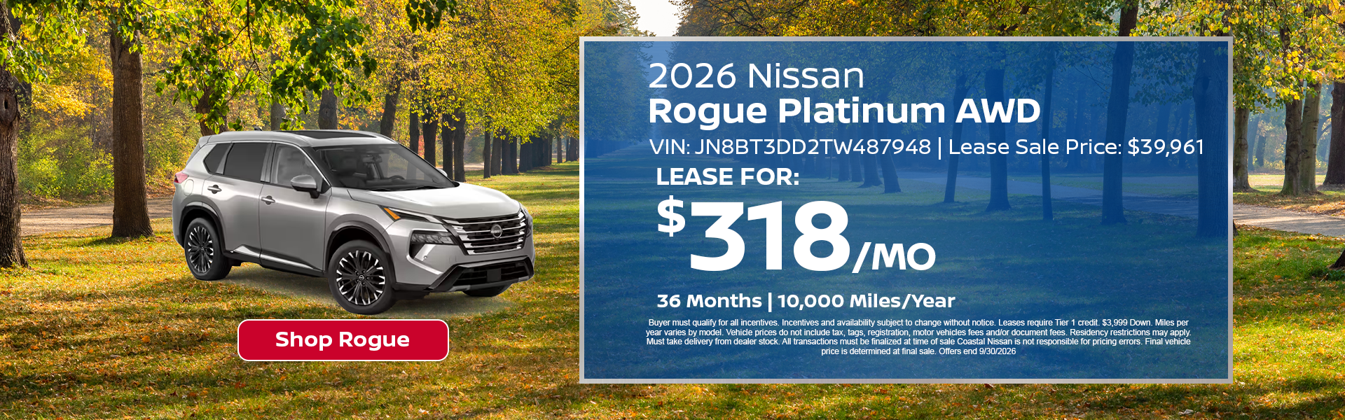 Nissan Rogue Special Offer Norwell, MA