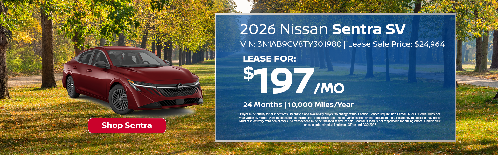 Nissan Sentra Special Offer Norwell, MA