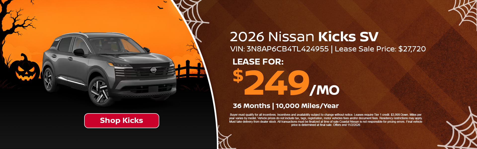 nissan kicks special offer in Norwell, MA