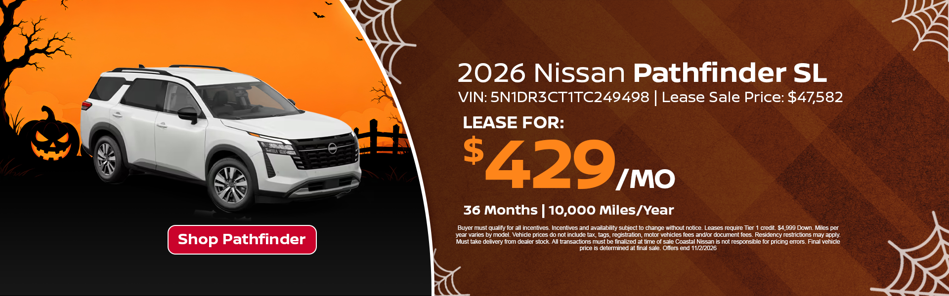 Nissan Pathfinder Special Offer in Norwell, MA