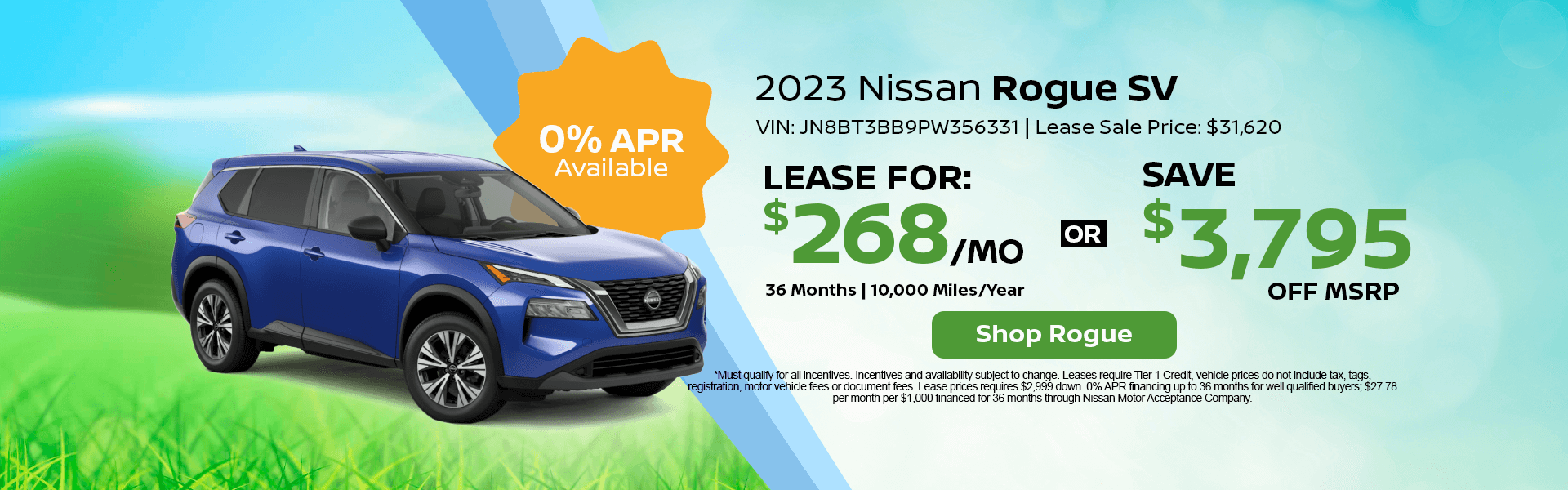 Nissan Rogue Special Offer Norwell, MA